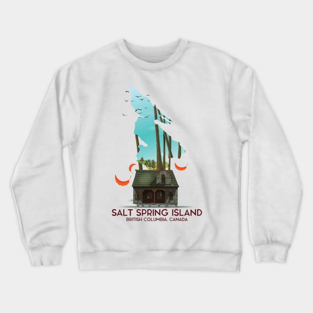 Salt Spring Island British Columbia Crewneck Sweatshirt by nickemporium1